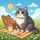 Tabby Cat Picnic Blanket Cake Cookie Basket Lemonade Sun Clouds Field Flowers - Cat Lover Gift Spare Tire Cover - 6