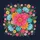 Hot Pink Orange Turquoise Lotus Flowers Botanical Tapestry - Garden Lover Gift Spare Tire Cover - 6