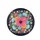 Hot Pink Orange Turquoise Lotus Flowers Botanical Tapestry - Garden Lover Gift Spare Tire Cover - 4