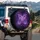 Iridescent Purple Butterflies Glowing Tendrils Cosmic Sky - Space Lover Home Decor Gift Spare Tire Cover - 3