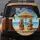 Pineapple Tropical Beach Scene - Summer Travel Accessory for Beach Lovers Spare Tire Cover - 5