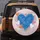 Layered Hearts Splashes Drips Home Decor Gift Spare Tire Cover - 5
