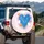 Layered Hearts Splashes Drips Home Decor Gift Spare Tire Cover - 3