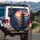 Japanese Five-Tier Pagoda Mountain Forest Golden Sun - Nature Lover Travel Gift Spare Tire Cover - 3