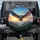 Great Horned Owl American Flag Mountain Scene - Independence Day Gift for Veterans Spare Tire Cover - 1