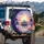 Full Moon Tropical Island Shoreline - Home Decor Gift Spare Tire Cover - 3