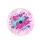 Fuchsia Aqua Purple Pink Lavender Multi-Size Hearts Cluster - Boho Lifestyle Gift Spare Tire Cover - 4