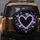 Lavender Heart Outline Scattered Purple Blue Hearts - Vehicle Decor Gift Spare Tire Cover - 5
