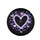 Lavender Heart Outline Scattered Purple Blue Hearts - Vehicle Decor Gift Spare Tire Cover - 4