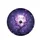Luminous Full Moon Gnarled Branches Glowing Purple Flowers - Night Sky Decor Spare Tire Cover - 4