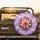Orange Peach Water Lily Purple Daisy Flowers Green Foliage - Garden Lover Gift Spare Tire Cover - 2