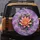 Orange Peach Water Lily Purple Daisy Flowers Green Foliage - Garden Lover Gift Spare Tire Cover - 5