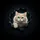 Fluffy Creamy Green Eye Cat Jagged Tear Black Void - Home Decor Cat Lover Gift Spare Tire Cover - 6