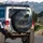 Majestic Black Horse Golden Baroque Full Moon Night Sky Rocky Terrain - Fantasy Lover Gift Spare Tire Cover - 3