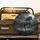 Majestic Black Horse Golden Baroque Full Moon Night Sky Rocky Terrain - Fantasy Lover Gift Spare Tire Cover - 2