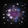 Black Background Outlined Purple Royal Blue Hearts, Scattered Heart Shapes - Heart Lover Gift Spare Tire Cover - 6