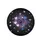 Black Background Outlined Purple Royal Blue Hearts, Scattered Heart Shapes - Heart Lover Gift Spare Tire Cover - 4