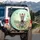 Baby Zebra Wildflower Crown Butterflies Meadow - Wildlife Lover Gift Spare Tire Cover - 3