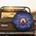 Purple Lotus Meditating Figure Cosmic Sky - Yoga Gift for Meditation Lover Spare Tire Cover - 2
