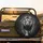 Male Lion Thick Mane Stride Glowing Eyes Smoke Jungle - Wildlife Lover Gift Spare Tire Cover - 2