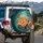 Orange Octopus Fantastical Jungle - Wildlife Lover Gift Spare Tire Cover - 3