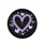 Purple Heart Outline Lavender Blue Hearts Silhouettes - Vehicle Decor Gift Spare Tire Cover - 4
