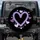 Purple Heart Outline Lavender Blue Hearts Silhouettes - Vehicle Decor Gift Spare Tire Cover - 1
