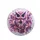 Fuchsia Purple Owl Feather Swirls - Wildlife Lover Home Decor Gift Spare Tire Cover - 4