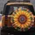 Radiant Sunflower Psychedelic Swirls - Home Decor Gift for Garden Lover Spare Tire Cover - 5