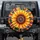Radiant Sunflower Psychedelic Swirls - Home Decor Gift for Garden Lover Spare Tire Cover - 1