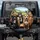 Four Dog Breeds Road Trip Car Cabin Rolling Hills - Pet Lover Gift Spare Tire Cover - 1
