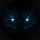 Electric Blue Predatory Animal Eyes, Slit Pupils - Wildlife Lover Automotive Gift Spare Tire Cover - 6
