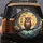 Big-Eyed Brown Owl Golden Moon Fantasy Castle - Nature Lover Home Decor Gift Spare Tire Cover - 5