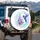 Blue Purple Hummingbird Lavender Flowers Butterflies - Wildlife Lover Gift for Garden Lover Spare Tire Cover - 3
