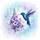 Blue Purple Hummingbird Lavender Flowers Butterflies - Wildlife Lover Gift for Garden Lover Spare Tire Cover - 6