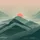 Multiple Overlapping Mountain Peaks Sun Scene - Nature Lover Gift Spare Tire Cover - 6