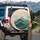 Multiple Overlapping Mountain Peaks Sun Scene - Nature Lover Gift Spare Tire Cover - 3