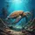 Majestic Sea Turtle Sunken Shipwreck Scene - Ocean Lover Gift Spare Tire Cover - 6