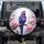 Purple Blue Macaw Parrot Pink Peonies - Wildlife Lover Gift for Bird Lover Spare Tire Cover - 1