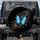 Blue Morpho Butterfly Swarm Night Sky - Wildlife Lover Gift Spare Tire Cover - 1