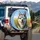 Alaskan Husky Sunglasses Golden Grass Field Blue Sky - Outdoor Dog Lover Gift Spare Tire Cover - 3