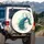 Peacock Peahen Eye-spot Feathers - Wildlife Lover Gift Spare Tire Cover - 3
