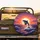 Dolphin Mid-Leap Foamy Ocean Waves Fiery Sunset Sky - Marine Life Lover Gift Spare Tire Cover - 2