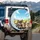 Chihuahuas Road Trip Landscape - Travel Essentials Dog Lover Gift Spare Tire Cover - 3