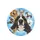 Premium Realistic Black White Dog Diverse Dogs Wide-Angle Sky Clouds - Dog Lover Gift Spare Tire Cover - 4