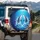 Whales Water Splashes - Wildlife Lover Travel Gift Spare Tire Cover - 3