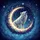 White Wolf Golden Moon Celestial Night Sky - Wildlife Lover Gift Spare Tire Cover - 6