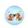 Dachshunds Orange Flower Hearts Leaves - Dog Lover Outdoor Gift Spare Tire Cover - 4