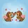 Dachshunds Orange Flower Hearts Leaves - Dog Lover Outdoor Gift Spare Tire Cover - 6
