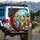 Anthropomorphic Hawaiian Shirt Cats Tropical Landscape - Outdoor Adventure Cat Lover Gift Spare Tire Cover - 3